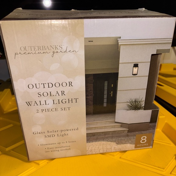 Outer Banks Outdoor Solar Wall Lights - Picture 1 of 8
